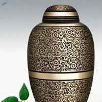 Black printed urns