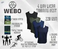 4 Way Lycra Seleevless Gym Vest