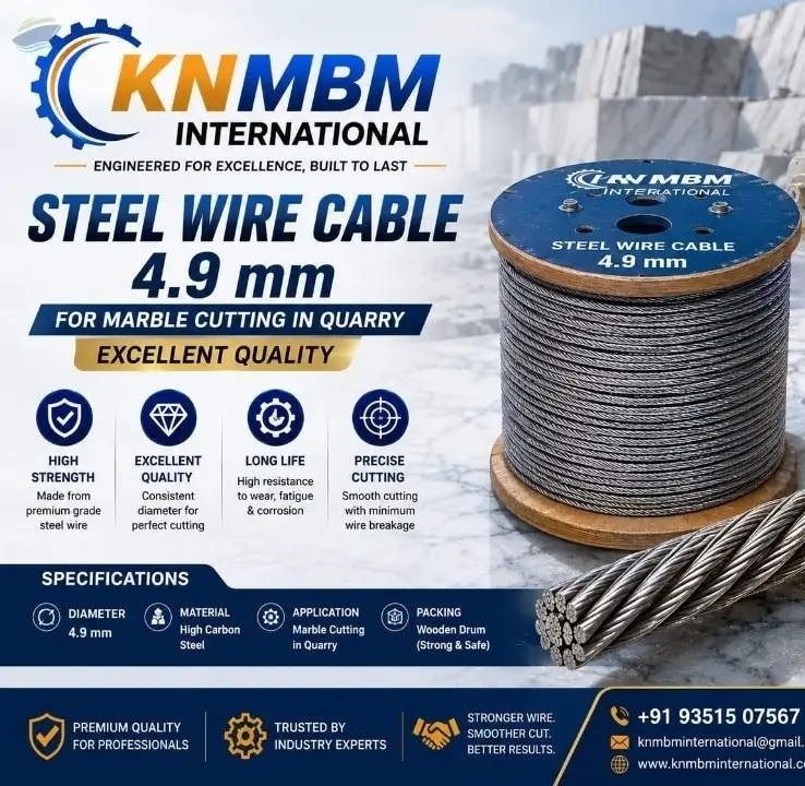 Steel Wire Rope 4.9 Mm