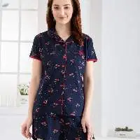 Ladies Top and Short Set Knitted & Woven