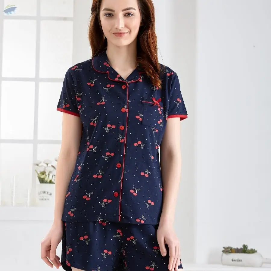 Ladies Top and Short Set Knitted & Woven