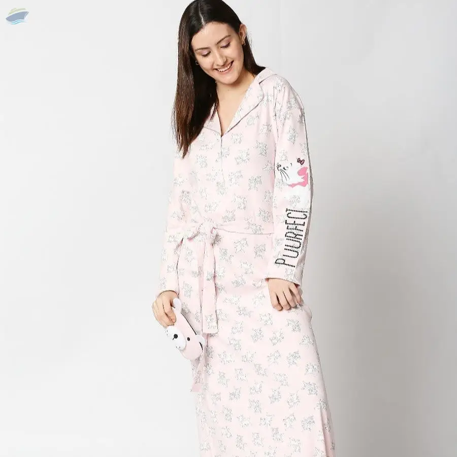 Ladies Long Sleeve Sleep Dress