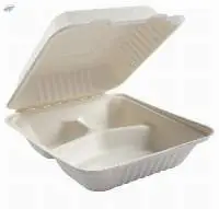 Compostable Clamshell Takeaway Containers
