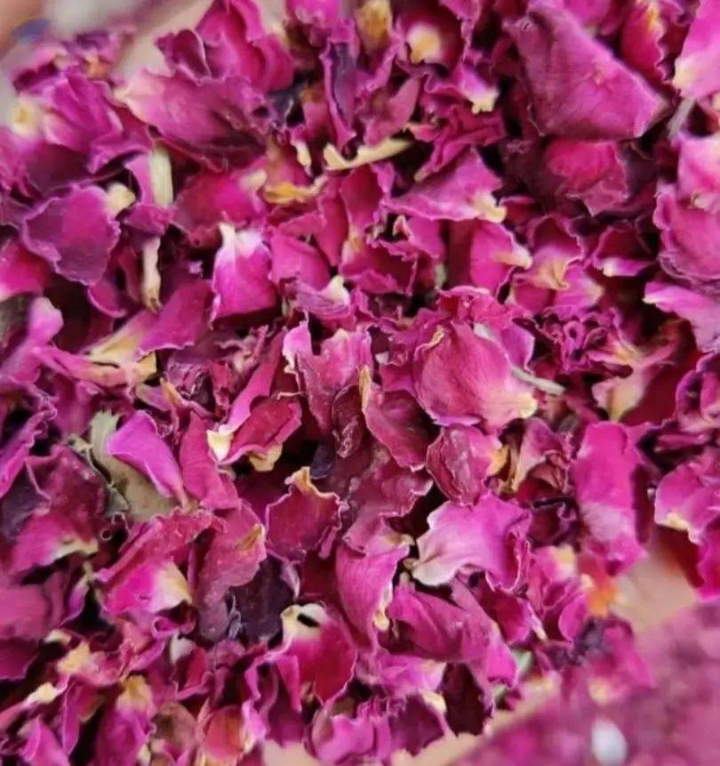 Dried Red Rose Flower Petals