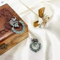 Sky Blue  Stone Drop Earrings