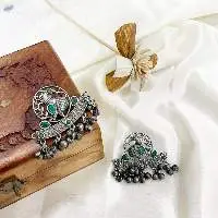 Green Stone Earrings For Girls And Women
