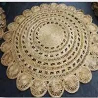 Jute Hand Made Round Carpets