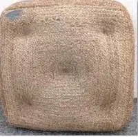 Jute Pouffe
