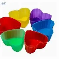 Spine Silicone Heart Muffin 4 Set Mould