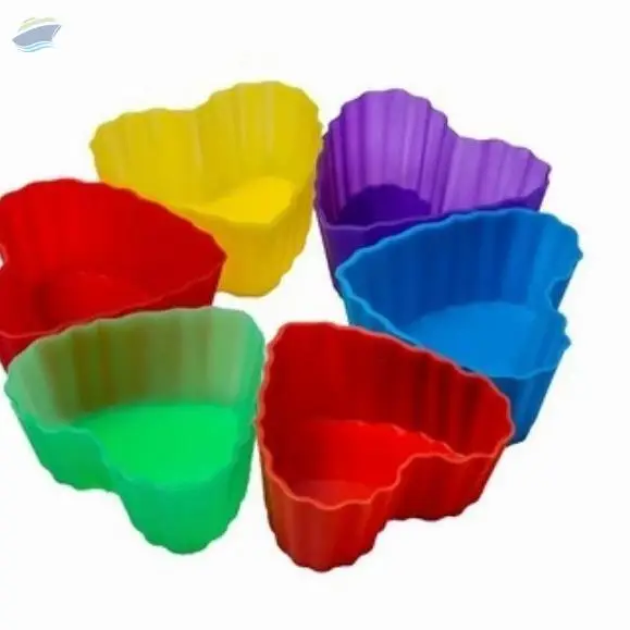 Spine Silicone Heart Muffin 4 Set Mould