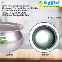 Kyyte Anodized Round Handy no.12, 1.5 L,White
