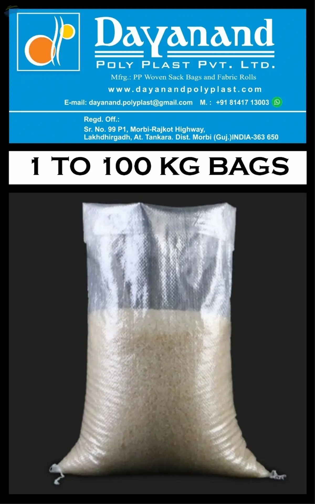 1 To 100 Kg Natural Bag