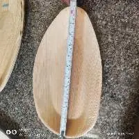 Oval shaped Areca palm leaf plates