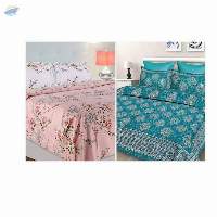 Cotton Double Bedsheet with Pillow Covers