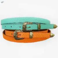 Fashion Ladies Metal Leather Belt