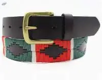 Unisex Cowhide Full Grain Leather Polo Belts
