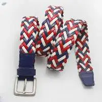 Fashion Colorful Leather Braided Belt