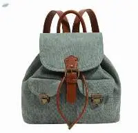 Denim small backpack