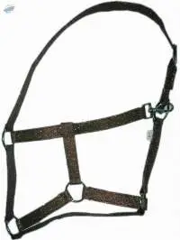 Glitter Horse Halter Brown
