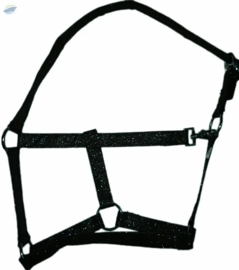 Glitter Horse Halter Black