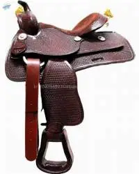 Western Pony Leather Saddle Tan