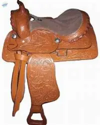 Genuine Leather western pony saddle tan