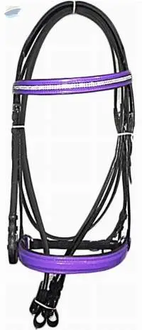 Bling Patent Leather Bridle Purple