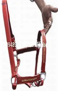 Bling Tan Leather Halter