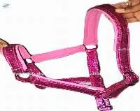 Glitter fleece padding horse halter