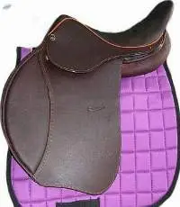 Gp Leather Saddle With Saddle Pad Brown