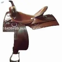 Western Leather Saddle Brown