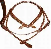 Show western Leather headstall