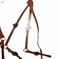 Show western leather breastplate