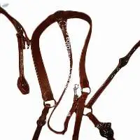 Western leather headstall