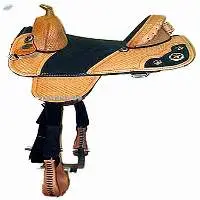 Genuine Leather Western Treeless Saddle