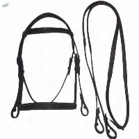Riding Leather Bridle With Reins
