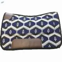Western Navajo saddle pad shade blue