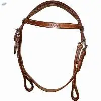 Leather Horse Headstall Brown