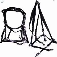 PVC Endurance Bridle Set With Breastplate Black