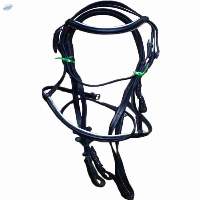 Braided rolled leather bridle