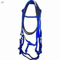 Endurance PVC Bridle With Rein Blue