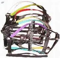 Rolled Leather With Colorful Padding Halter