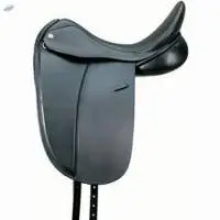 Deep Seat Dressage Leather Saddle Black