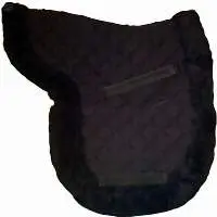 Fur Quilted jumping saddle pad