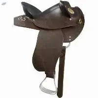 Genuine Leather HB show saddle Brown
