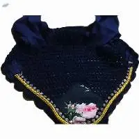 Bling Horse fly veils Navy