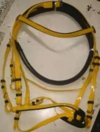PVC Riding Bridle yellow