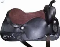 Genuine Leather Western Saddle Brown