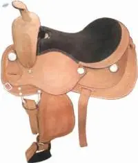 Genuine Western Leather Saddle Tan