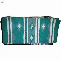 Western saddle Blanket green